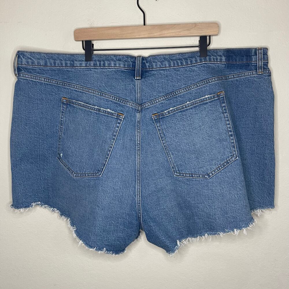 Abercrombie The 90s Relaxed Cutoff Short High Rise Curve Love NEW - Size 37/24 - Picture 3 of 5